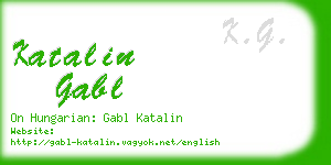 katalin gabl business card